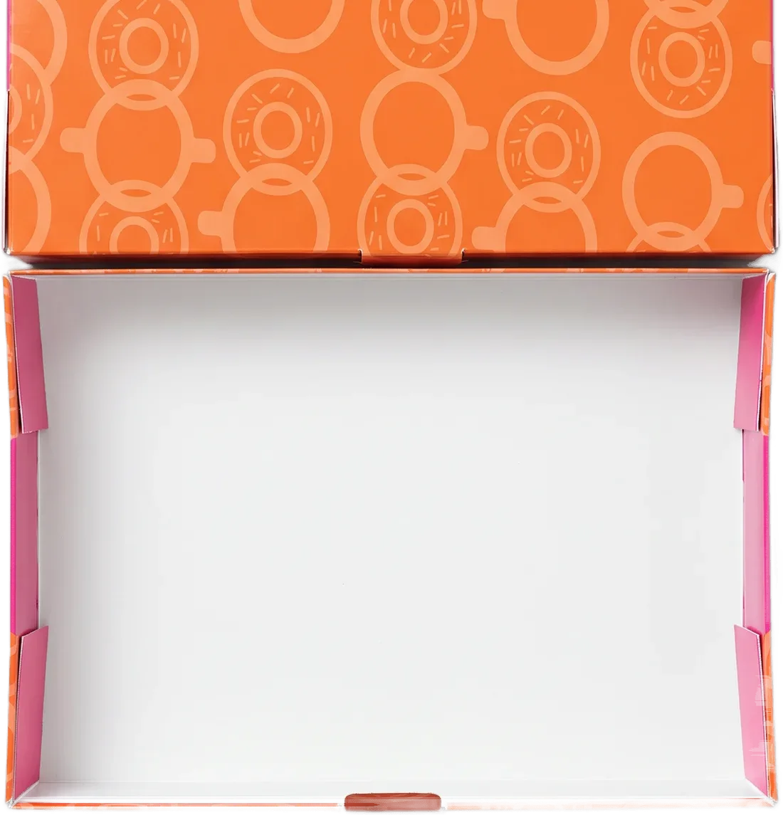 Geöffnete Dunkin' Donut-Box