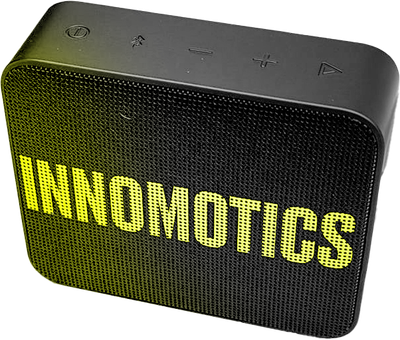 Bluetooth-Box mit Innomotics-Branding